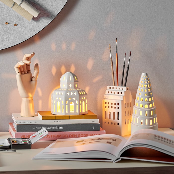 Kähler Urbania Lighthouse High Tower, White, H: 8.9"