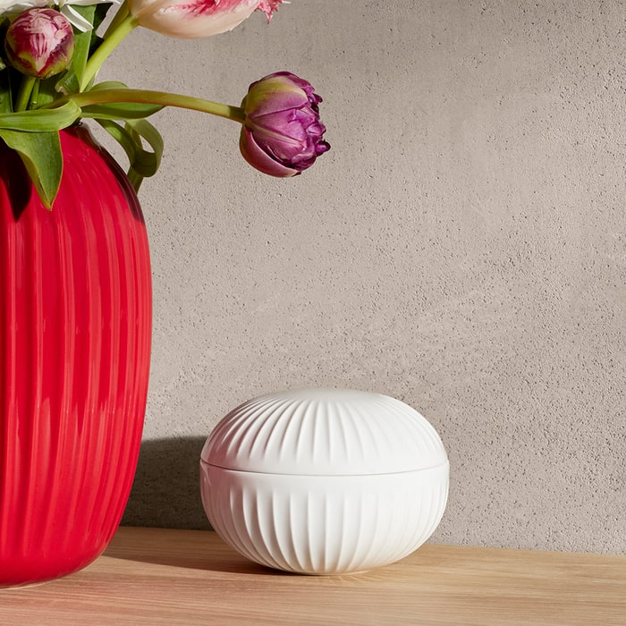 Kähler Hammershøi Bonbonnière, White, H: 3.3"