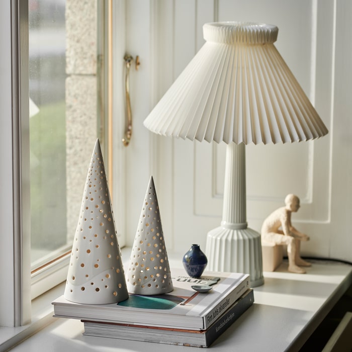 Kähler Nobili Tealight Holder High, Snow White