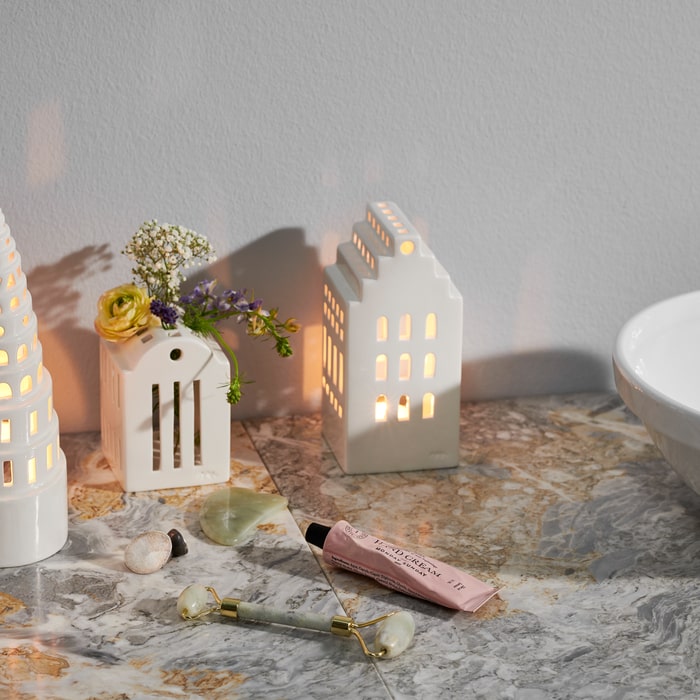 Kähler Urbania Lighthouse Manor, White, H: 6.7"