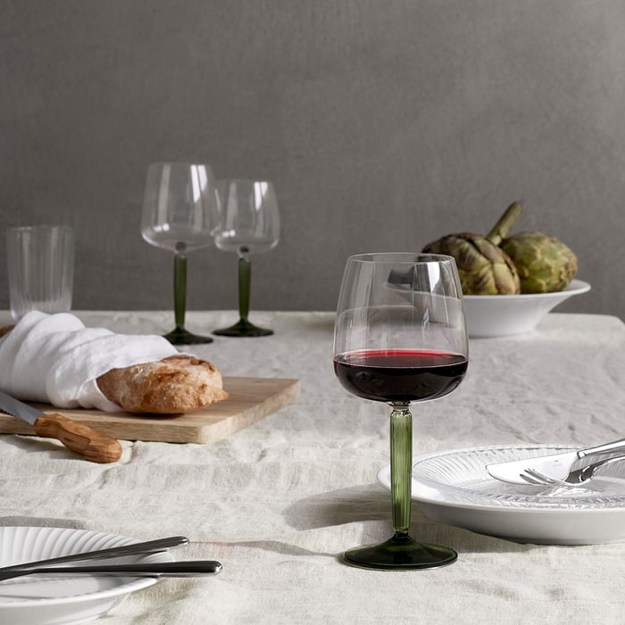 Kähler Hammershøi Red Wine glass, 16.6 Oz., 2 Pcs.