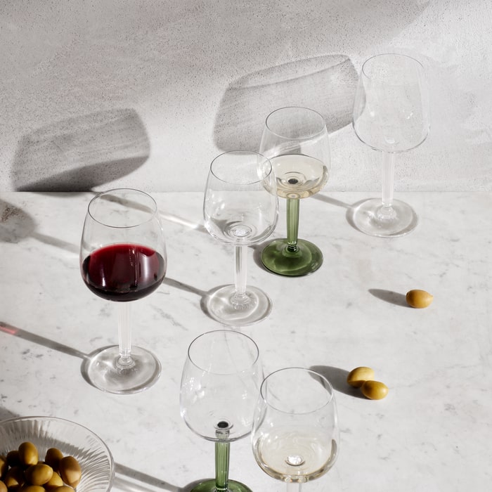 Kähler Hammershøi Red Wine glass, 16.6 Oz., 2 Pcs.