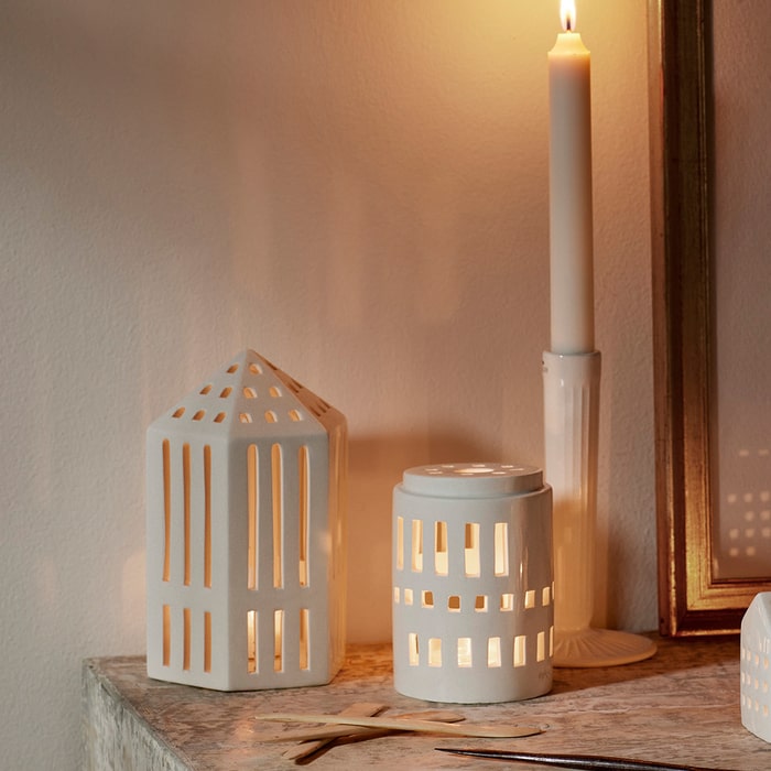 Kähler Urbania Lighthouse Gallerie, White, H: 7.3"