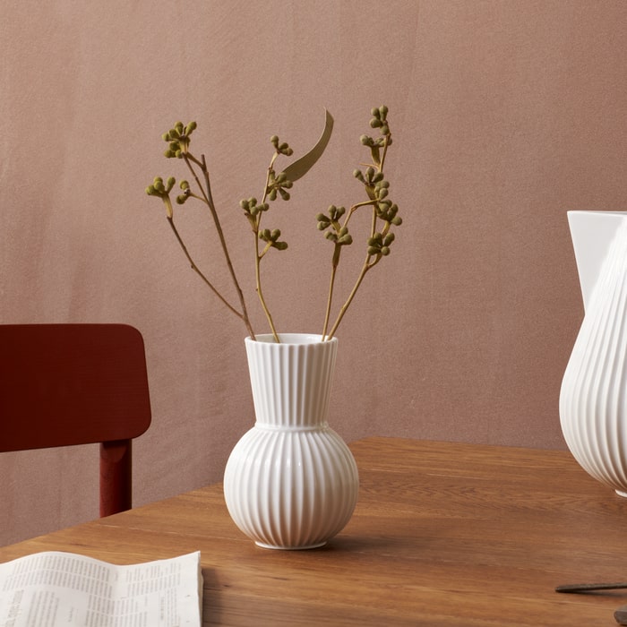 Lyngby Tura Vase, White