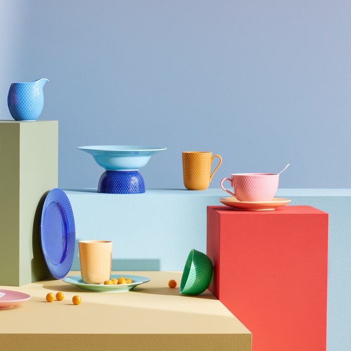 Lyngby Porcelæn Rhombe Color Bowl, Ø: 5.1