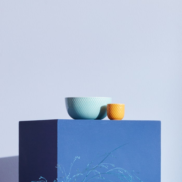 Lyngby Porcelæn Rhombe Color Egg Cup, H: 1.8