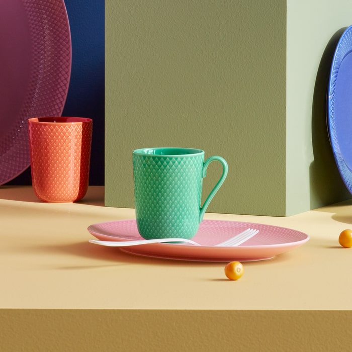 Lyngby Porcelæn Rhombe Color Mug With Handle