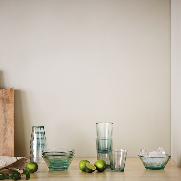 Rosendahl GC Recycled Tumbler Clear Green 4 Pcs H 3.7in 8.8 oz