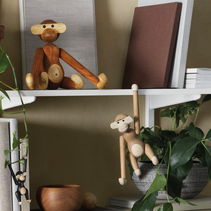 Kay Bojesen Monkey, Oak/Maple, Small