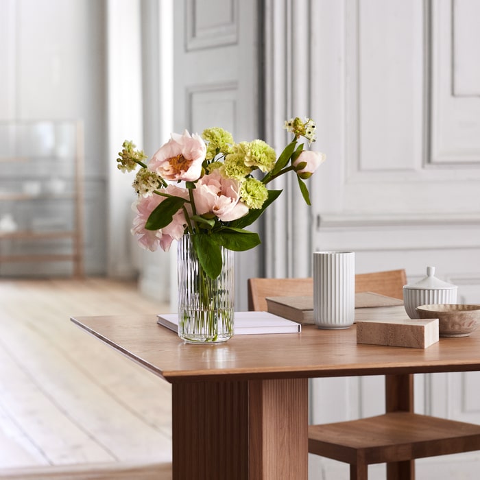 Lyngby Porcelæn Vase, Clear