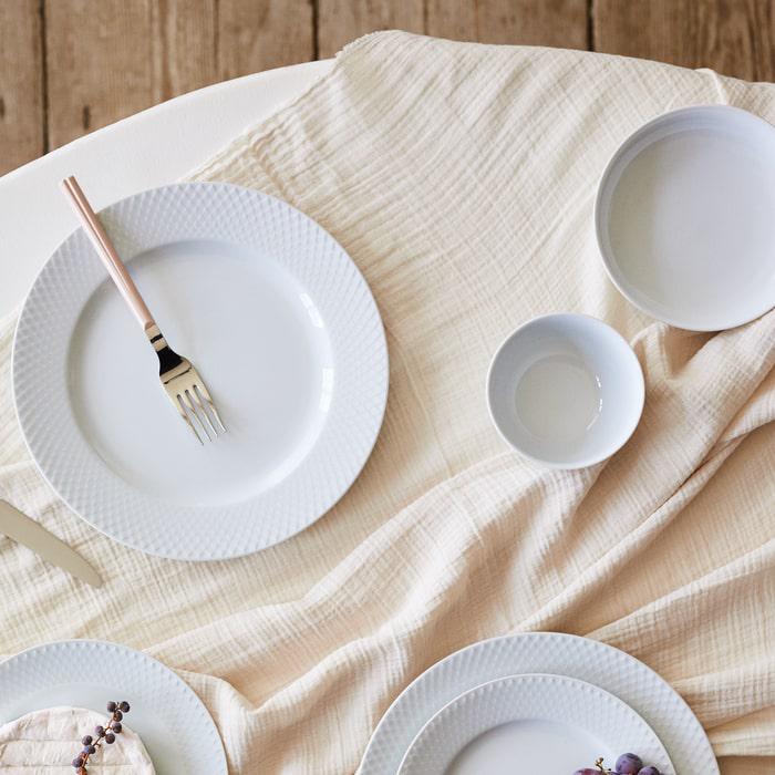 Lyngby Porcelæn Rhombe Bowl, White