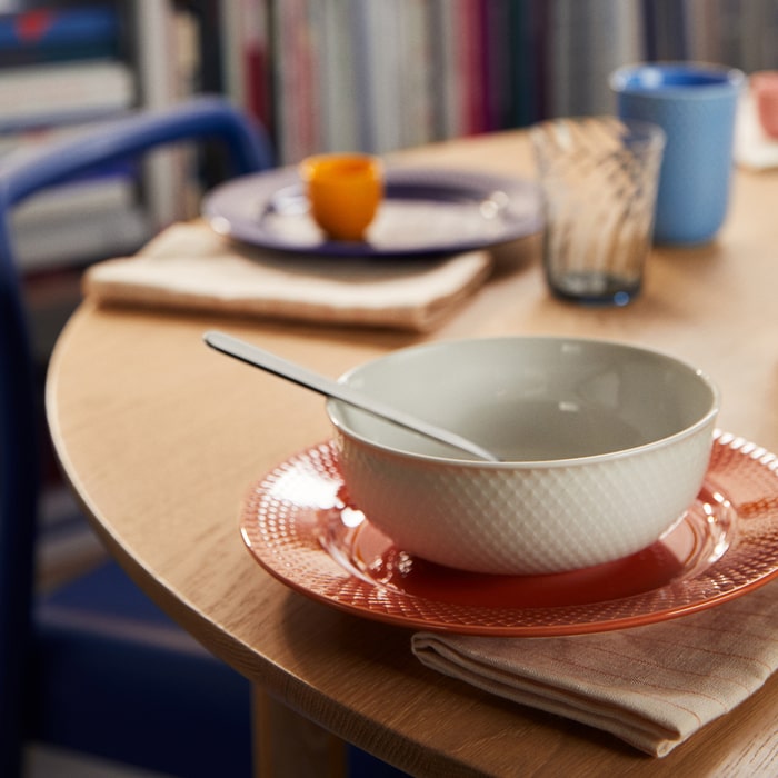 Lyngby Porcelæn Rhombe Bowl, White