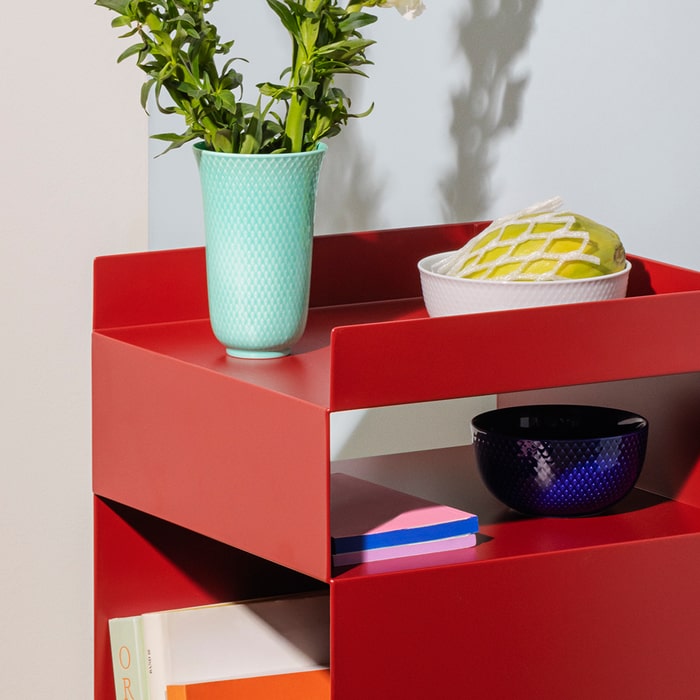 Lyngby Porcelæn Rhombe Color Bowl, Ø: 5.1"