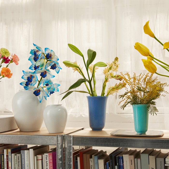 Lyngby Porcelæn Rhombe Color Vases