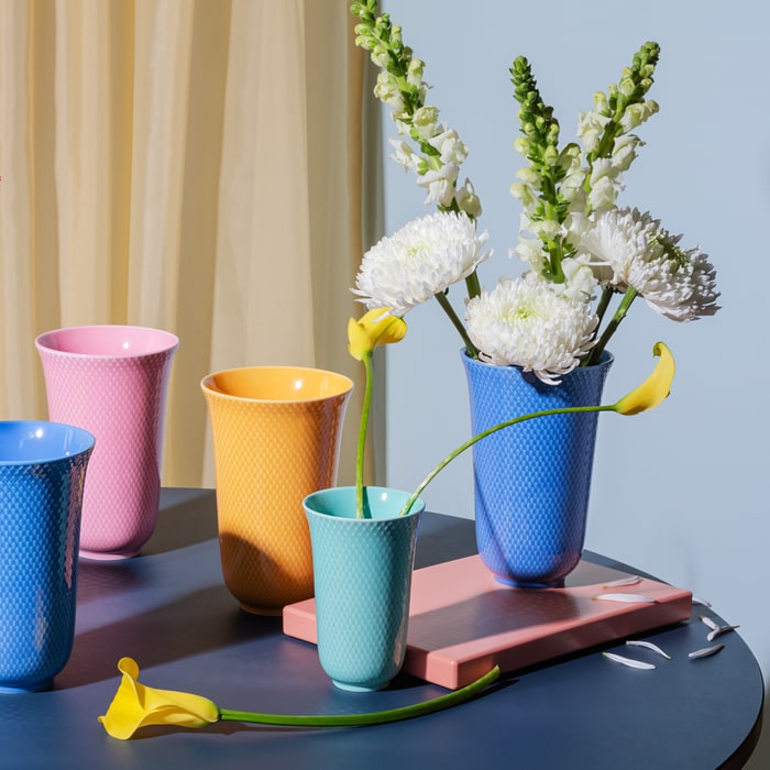 Lyngby Porcelæn Rhombe Color Vases