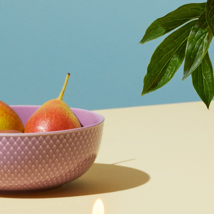 Lyngby Porcelæn Rhombe Color Bowl, Ø: 6.1"