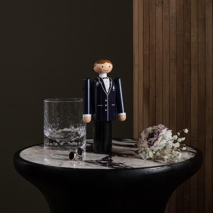 Kay Bojesen Groom, Blue/Black/White