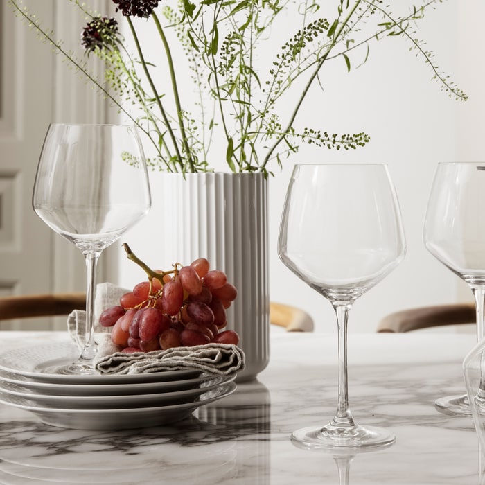 Lyngby Porcelæn Rhombe Plate, White