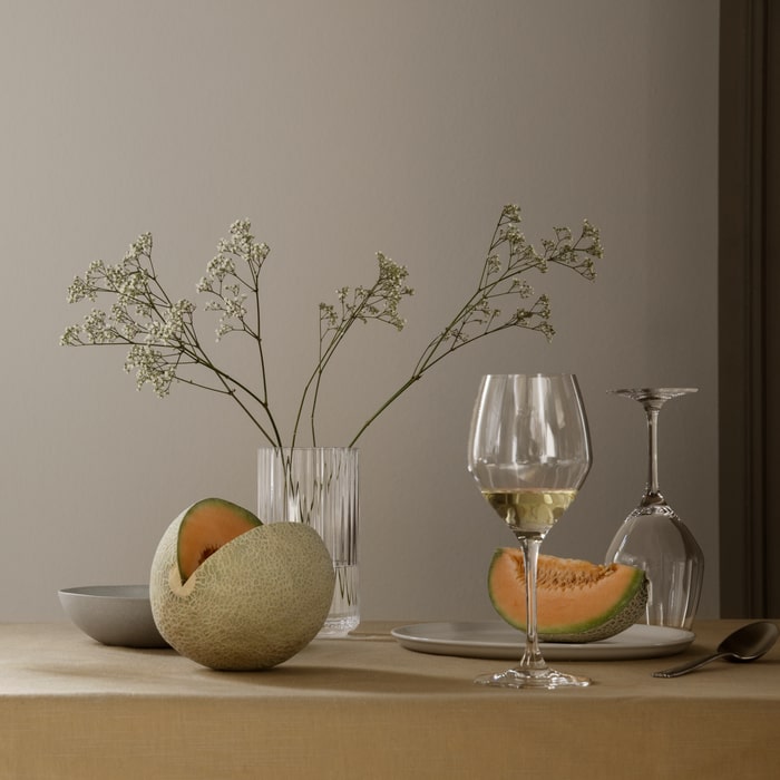 Lyngby Porcelæn Vase, Clear