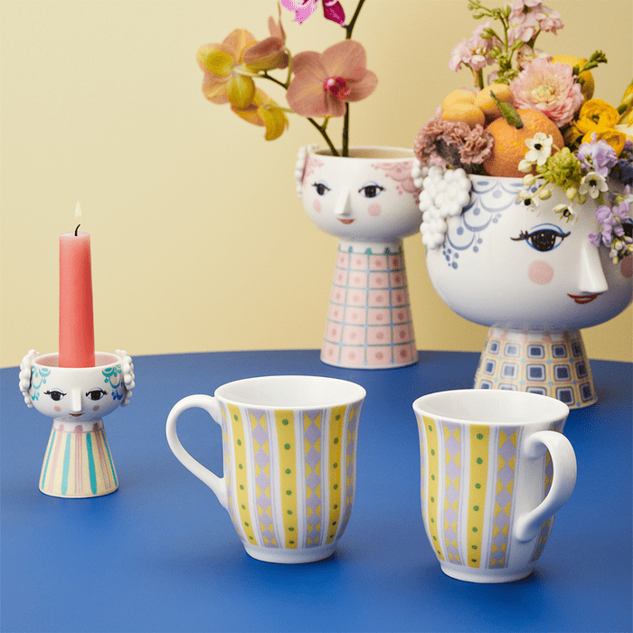 Bjørn Wiinblad Eva Candleholder, H: 3.7"