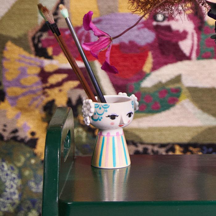Bjørn Wiinblad Eva Candleholder, H: 3.7"