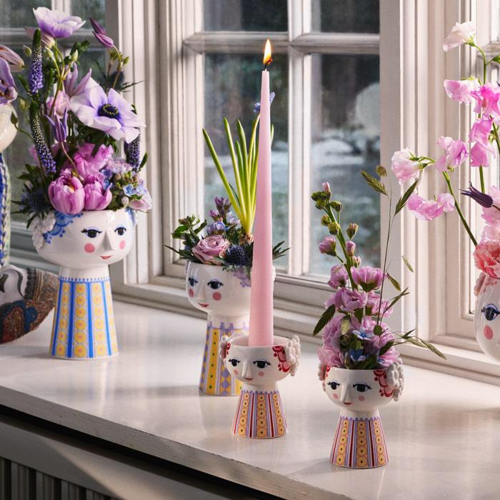 Bjørn Wiinblad Eva Candleholder, H: 3.7"