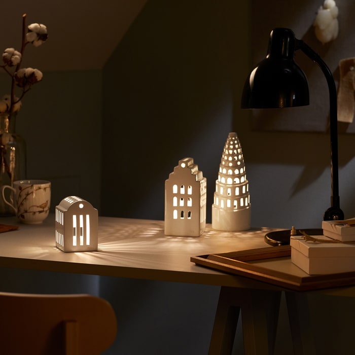 Kähler Urbania Lighthouse High Tower, White, H: 8.9"