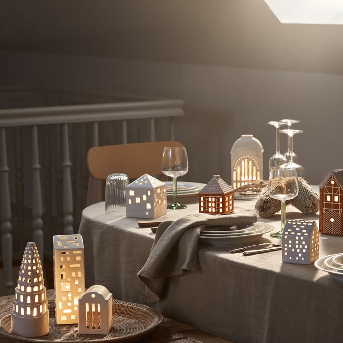 Kähler Urbania Lighthouse Town House, White, H: 4.9