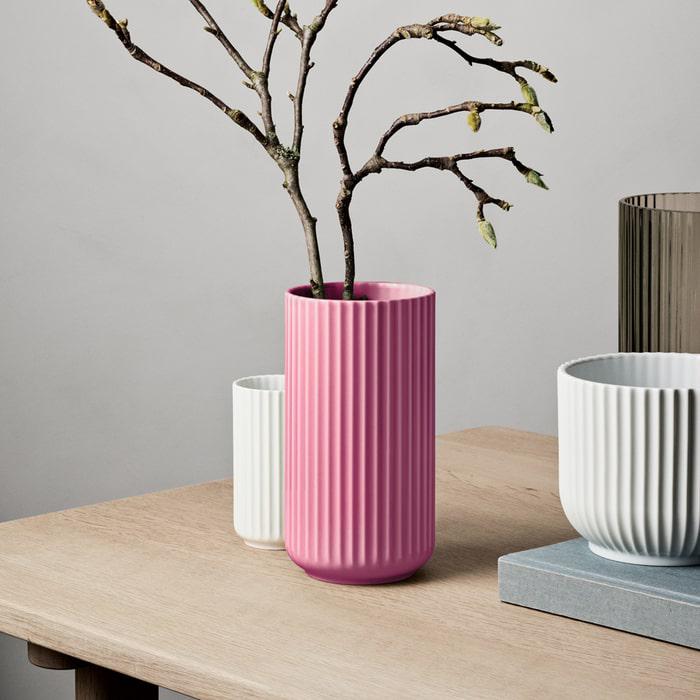 Lyngby Porcelæn Vase, Purple, H: 8.1"