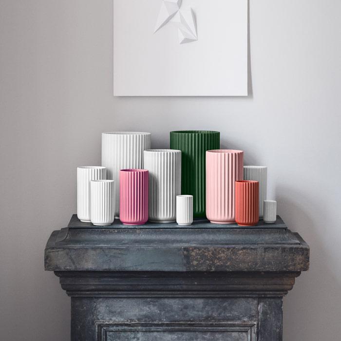 Lyngby Porcelæn Vase, Rose, H: 9.8