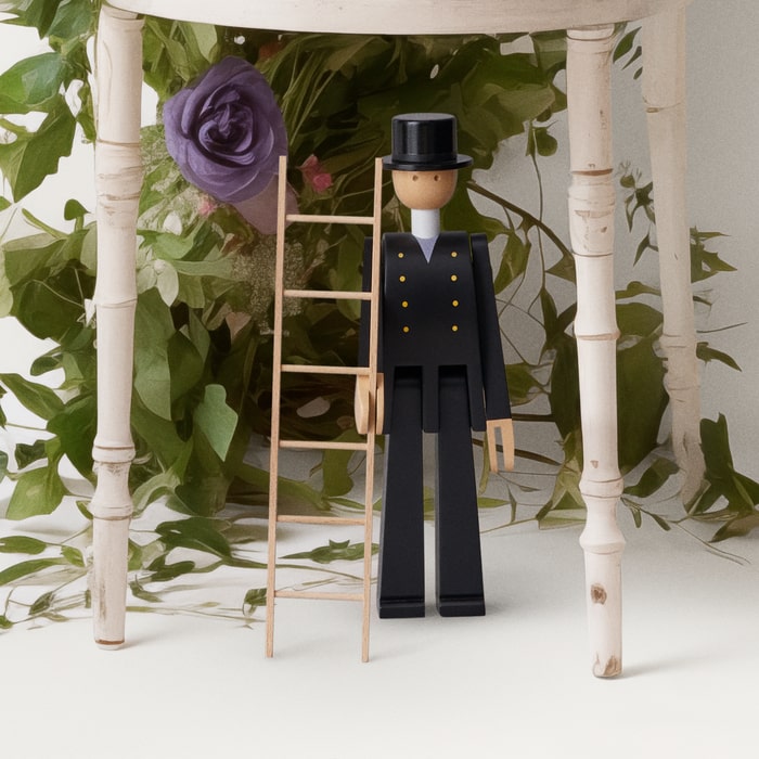 Kay Bojesen Chimney Sweeper, Black, H: 8.1