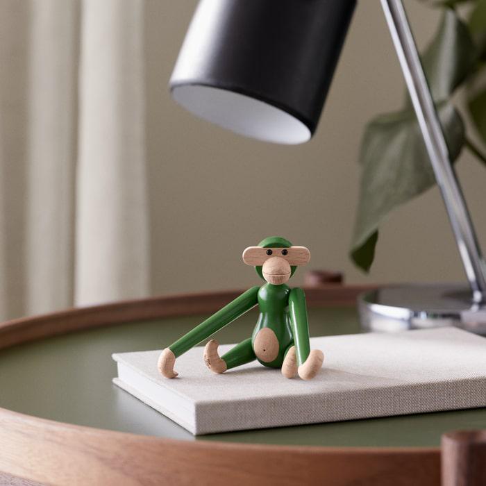 Kay Bojesen Vintage Monkey, Mini, Green, H: 3.7"