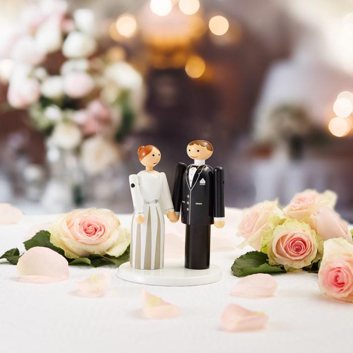Kay Bojesen Platform for the Mini Bridal Couple, White, Ø: 3.9"