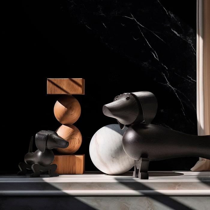 Kay Bojesen Dog, Dark Stained Oak