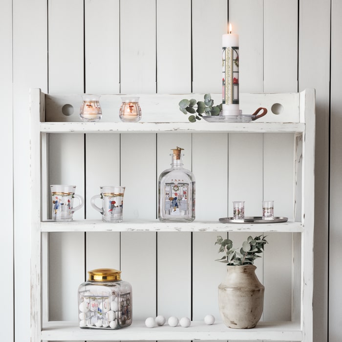 Holmegaard Christmas Biscuit Jar, H: 6.3