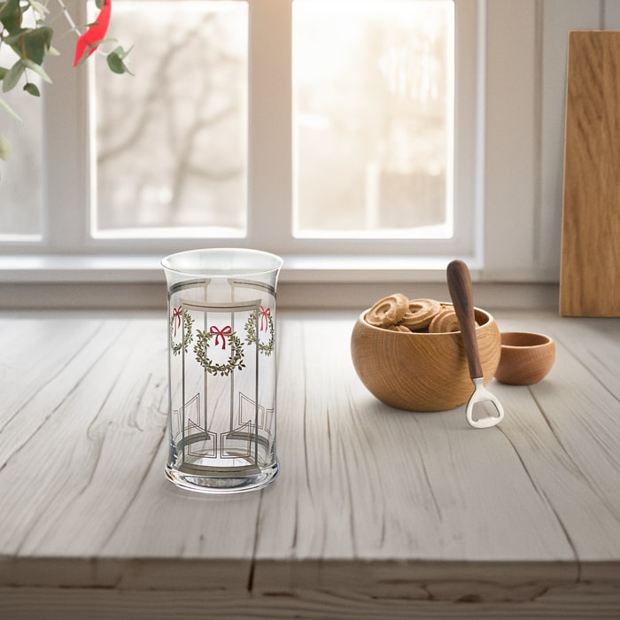 Holmegaard Christmas Beer Glass, Multi, 17 Oz