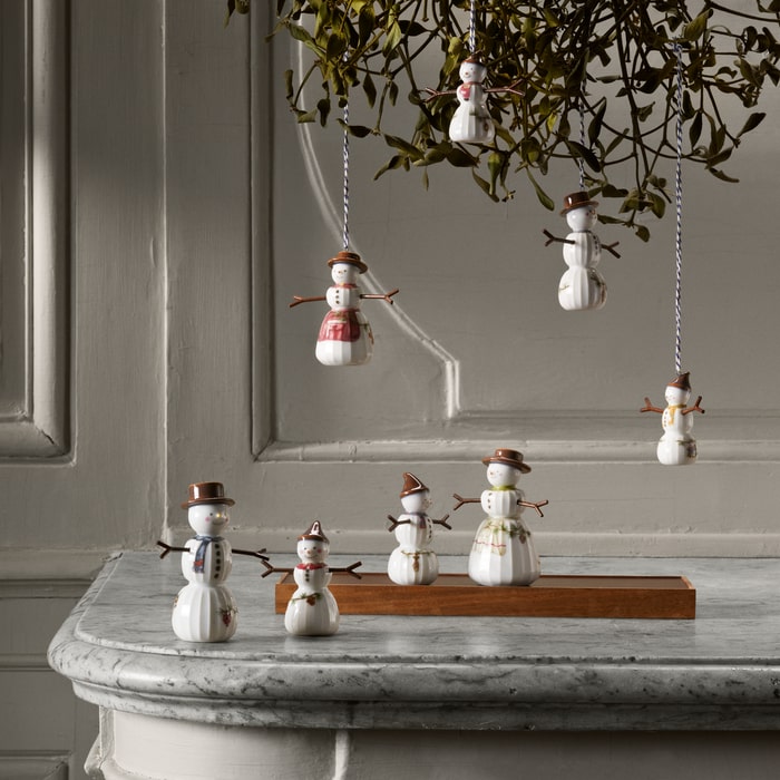Kähler Hammershøi Christmas Snowman, H: 4.5