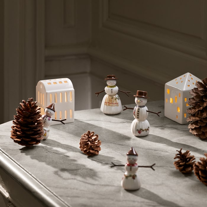 Kähler Hammershøi Christmas Snowman, H: 4.5"