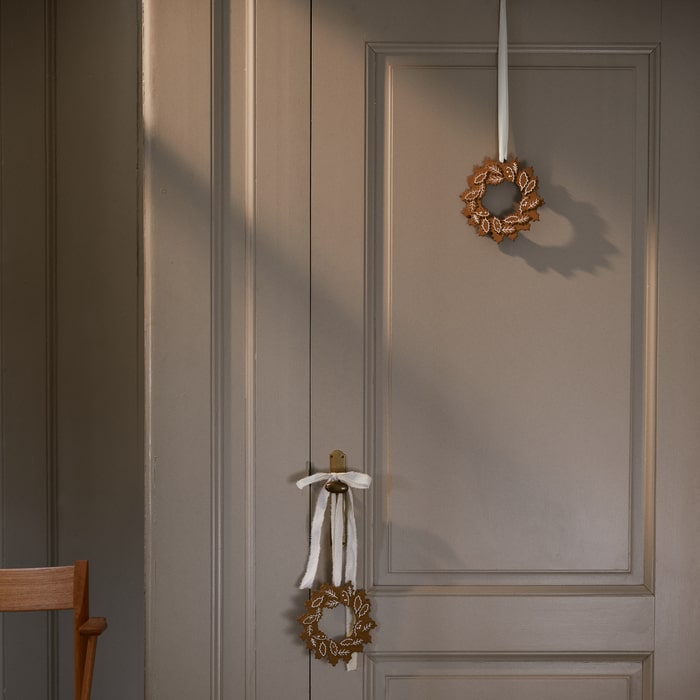 Kähler Gingerbread Garland, Brown, Ø: 7.3"