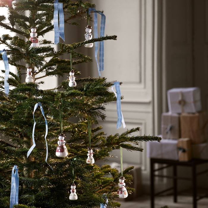 Kähler Hammershøi Christmas Hanging Snowboy, H: 2.8"