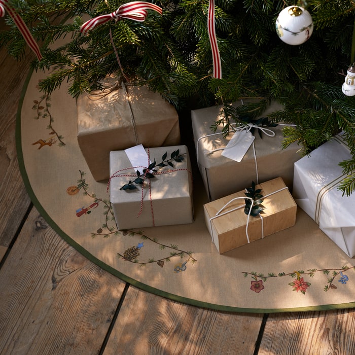 Kähler Hammershøi Christmas Tree Rug, Sand, Ø: 51.2"