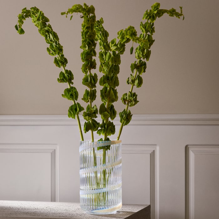 Lyngby Porcelæn Lyngby Vase, Swirl White