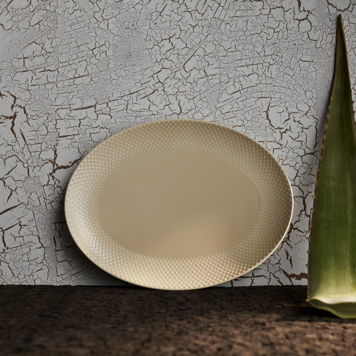 Lyngby Porcelæn Rhombe Earth Serving Dish, Marble, W: 13.8"