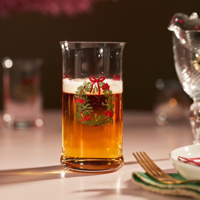 Holmegaard Christmas Beer Glass, Multi, 17 oz
