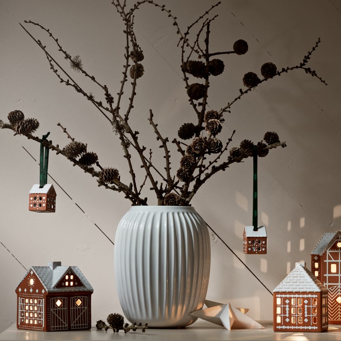 Kähler Gingerbread Advent Candle Holder, 4 Pcs.