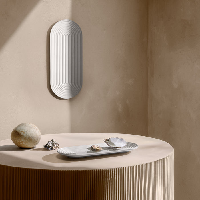 Lyngby Porcelæn Tura Oval Serving Dish, White, W: 18.9"