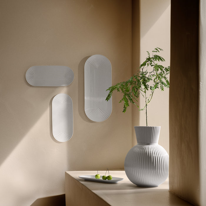 Lyngby Porcelæn Tura Oval Serving Dish, White, W: 13.4"