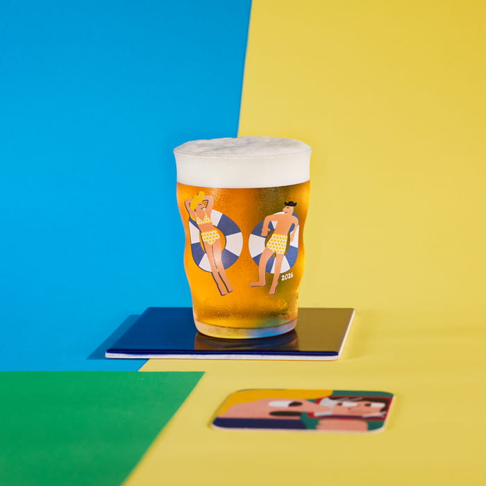 Holmegaard x Mikkeller Annual Pint Beer Glass, Clear, 13.5 Oz