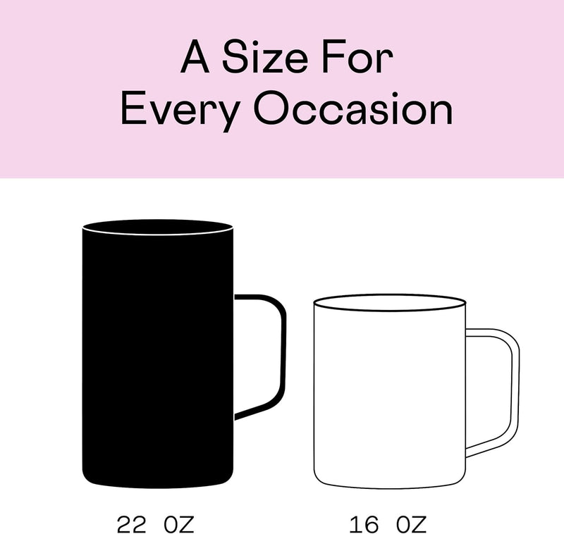 22 oz Corkcicle Cup Size | Snow Leopard