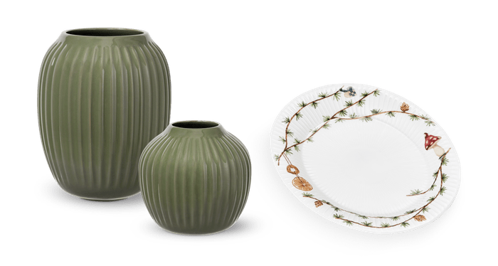 Kähler Hammershøi Vase, Dark Green